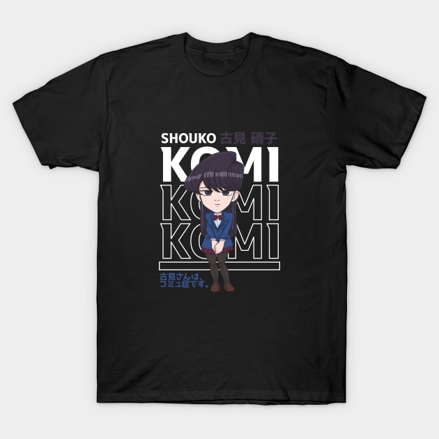 Shouko Komi Chibi T-Shirt by TeeTowArt